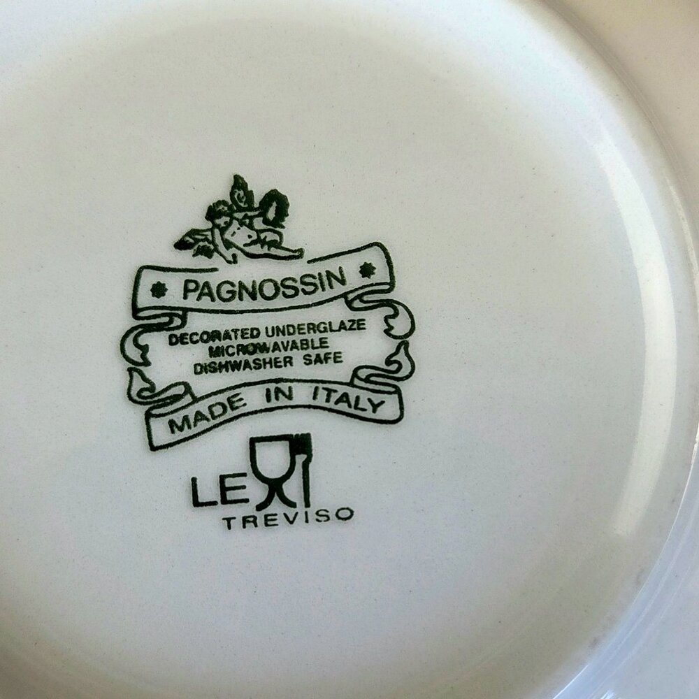 Vintage Rim Soup Bowl – Audrey by Pagnossin – 8 3/4" Diameter – 1.5" High - Picture 5 of 6